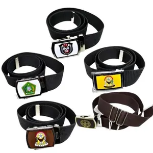 Gesper Sabuk Ikat Pinggang Anak Sekolah Sd Smp Sma Pramuka Madrasah Mi Jepit Geser Fashion