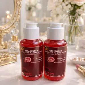 SABUN MEMUTIHKAN WAJAH BOOSTER FACIAL WASH COLLAGEN EXTRA ALGA MERAH CAIR 70Ml/SOAP GLOWING MENGHILANGKAN FLEK HITAM Mencerahkan Membersihkan Kotoran muka