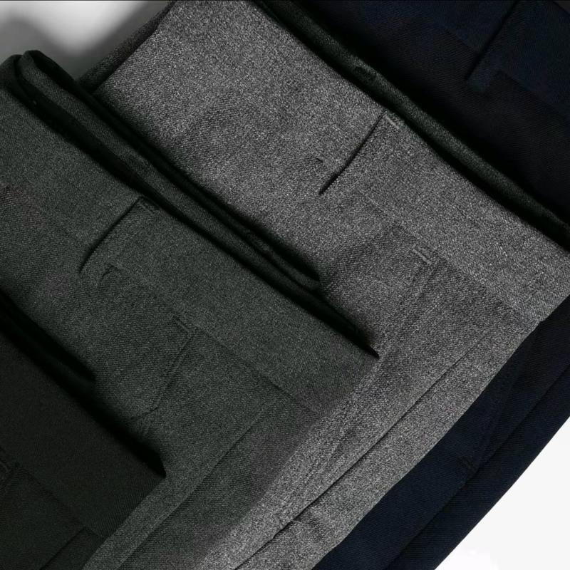 Celana Kantor Formal Slimfit Pria Panjang Kerja Dewasa Casual Hitam Chino Abu Muda Kain Navy 4