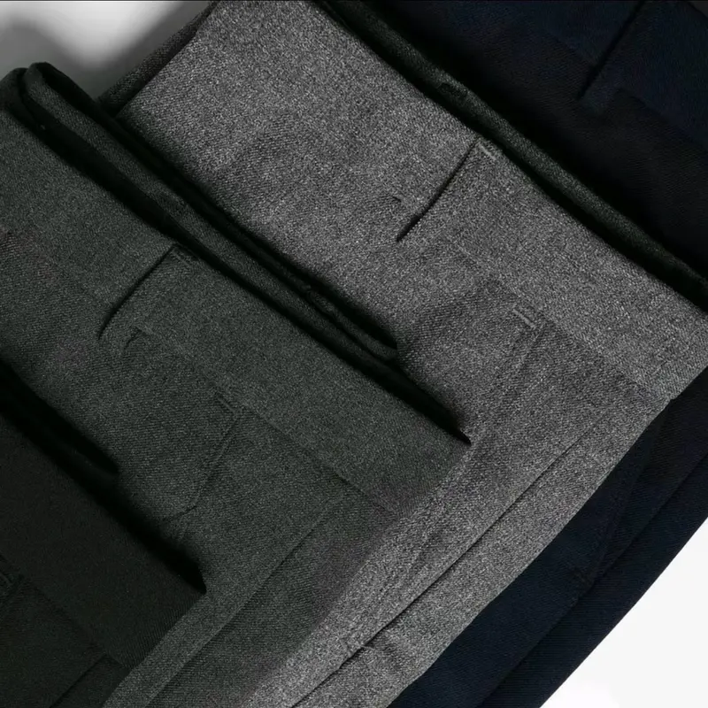 Celana Kantor Formal Slimfit Pria Panjang Kerja Dewasa Casual Hitam Chino Abu Muda Kain Navy 3