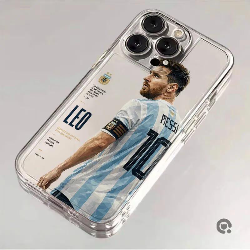 Ốp lưng trong suốt Star Player Messi cho iPhone 17 Air 16 15 14 13 12 11 Pro XS Max X XR 8 7 Plus Ốp lưng mềm Bìa đầy đủ TKKBDAJ