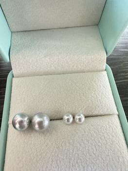 Product Review of Freshwater shining pearl stud earrings. The pearls are 4-5mm in size, and the accessories are made of S925 silver.FD-007 from G** 0