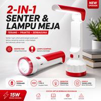 Gambar AOKI Senter LED 2-in-1 USB-C 1200mAh – Lampu Meja & Senter Multifungsi - Random dari Aoki Official Kota Administrasi Jakarta Timur 3 Tokopedia
