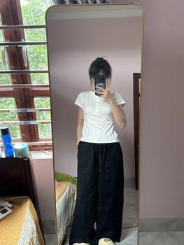 Product Review of [BST 2025] AB HOUSE - Quần kaki  WIDE LEG  cotton form ống suông rộng from 𝐓**𝐠 1