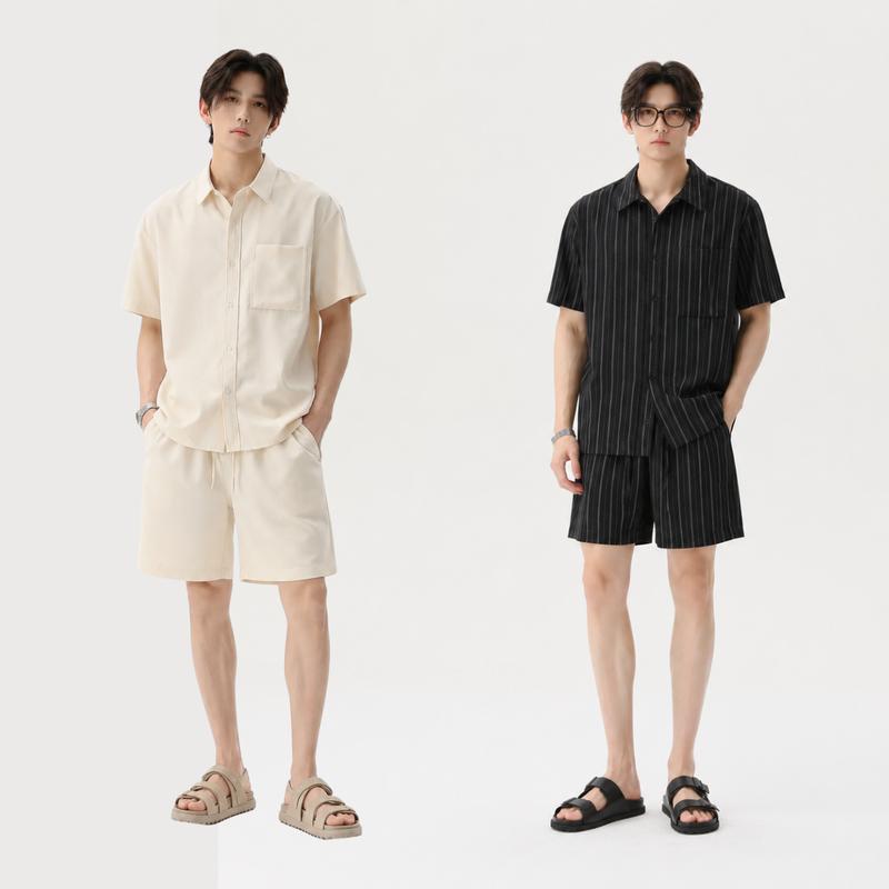 Set bộ đi biển ARMCEO linen 2026 form dáng chuẩn Hàn, thoáng mát và nhanh khô -DB02
