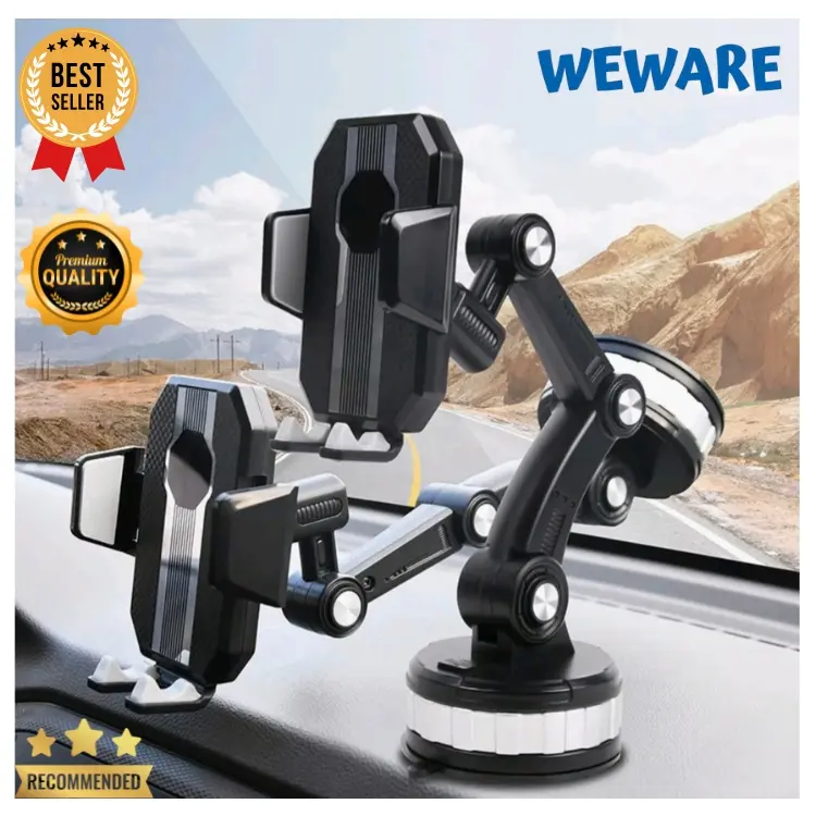 Holder Mobil Kuat 4in1 HD61 Holder Dashboard Kaca Meja serbaguna 360 Derajat Suction Pad Superkuat