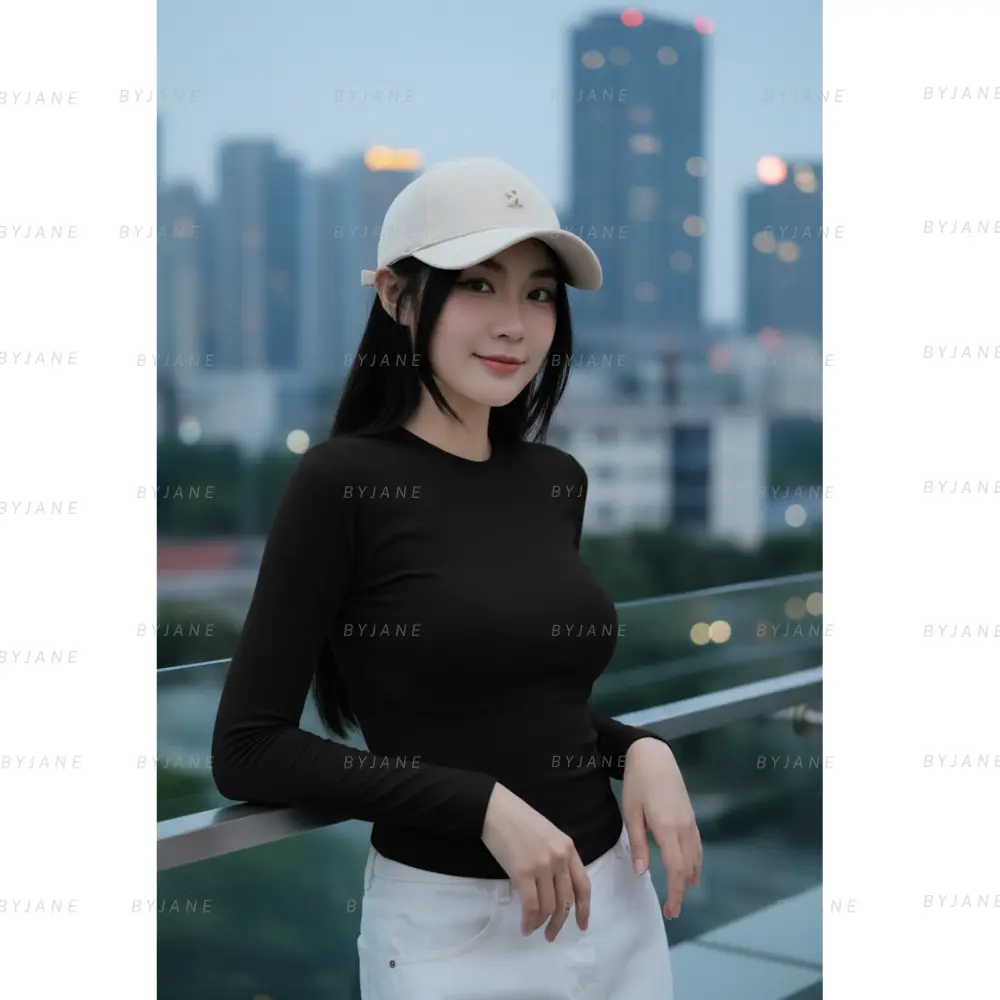 ( MÀU MỚI ) Áo thun cổ tròn dài tay chất co dãn mềm mịn BYJANE -888 | BigBuy360 - bigbuy360.vn