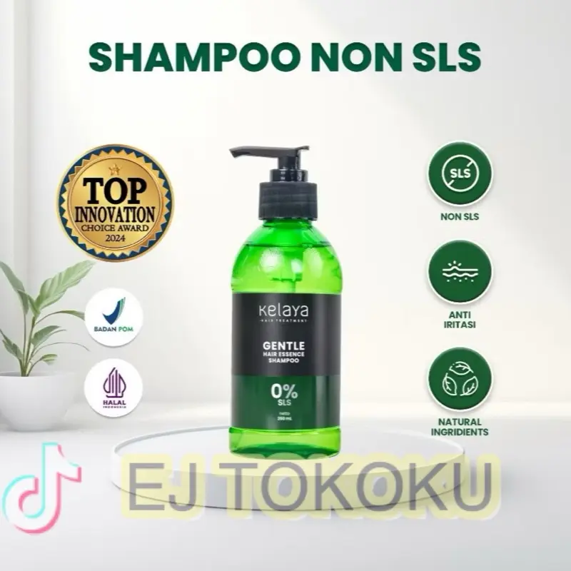Kelaya shampoo NON SLS - SHAMPOO ANTI RONTOK - SHAMPOO PENUMBUH RAMBUT Haircare Perawatan Kering Lepek Membersihkan