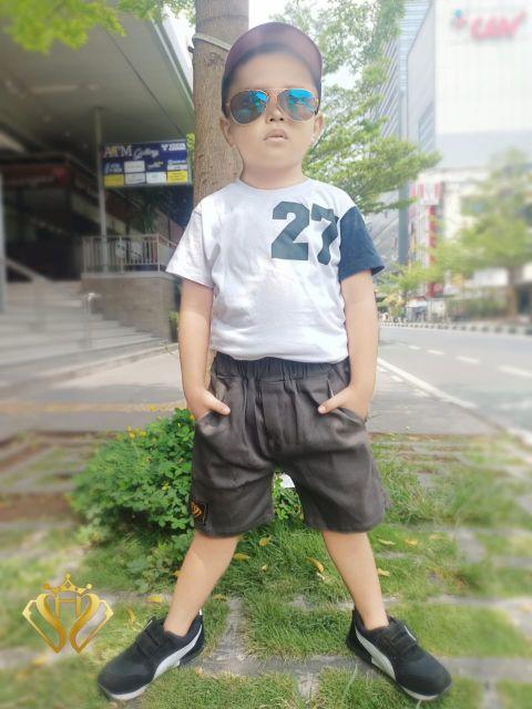 Product Introduction of Celana chinos pendek anak laki-laki 2-6 tahun|bahan meral twill combet Stretch 19
