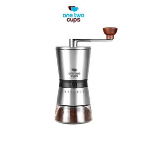 One Two Cups Alat Penggiling Kopi Manual Coffee Grinder 8 Gear - HY8