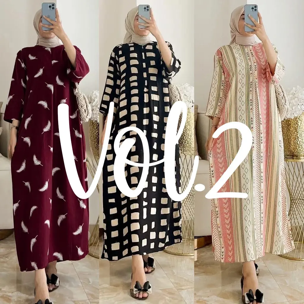 Daster Kekinian Motif Tangan 3/4 Motif Vol 2