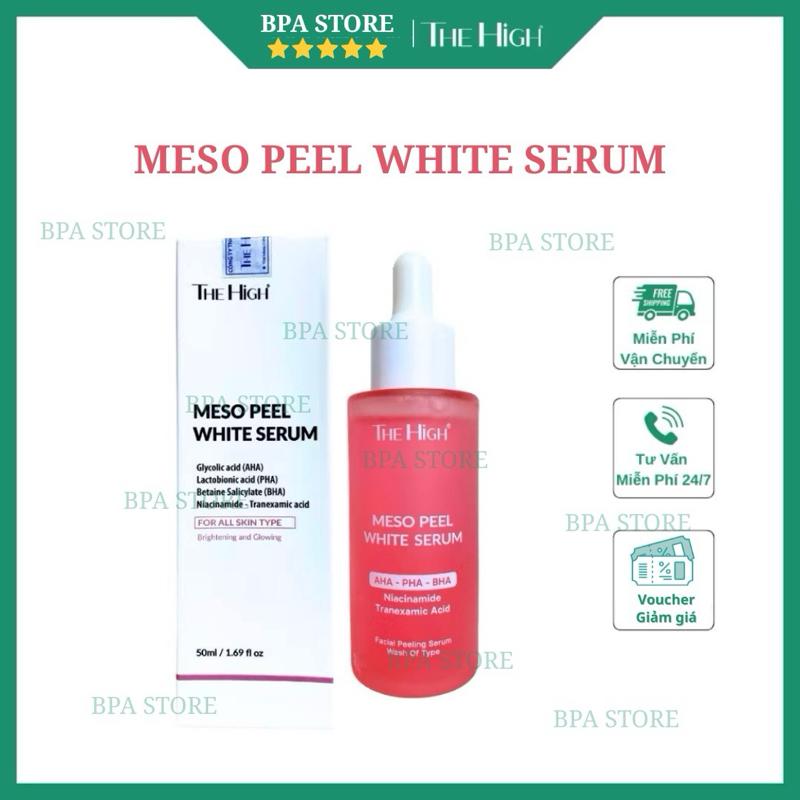  Tinh Chất Serum Meso Peel THE HiGH 50ML CHÍNH HÃNG Hỗ Trợ Trăng Da Căng Bóng Không Đau Không Đỏ Hỗ Trợ Cải Thiện Mụn Skincare 
