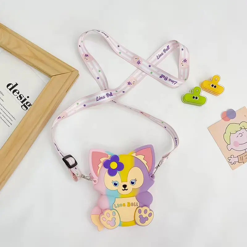Tsabit Tas Silikon Anak Dompet Koin Selempang Karakter Lucu Fashion Stellalou 7