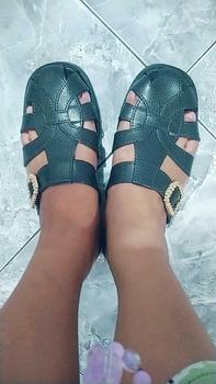 Product Review of Sepatu Wanita Mule Motif Tali Gladiator Sepatu Sandal Wanita Bustong | Sendal Sepatu Gladiator Manik |CL062-3 from M**P 0