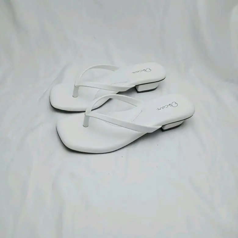 Parvez86 (SJ) Sandal Jepit Wanita Hak Tahu 3 Cm/Heels/Sandal Jepit Wanita Kekinian 3 Cm 2