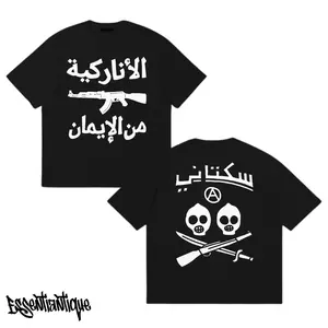 Kaos band punk Sukatani artwork Al anarkiyah desain premium cotton combed 24s high quality - 245 kaosmurah kaos vintage pria