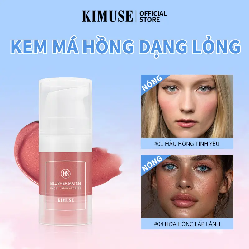 Kimuse Phấn Má Hồng Dạng Kem 4 Màu