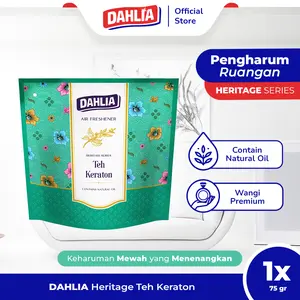 Dahlia Air Freshener Heritage Series Teh Keraton isi 1 75gr Pengharum Ruangan | Wangi Mewah, Menenangkan