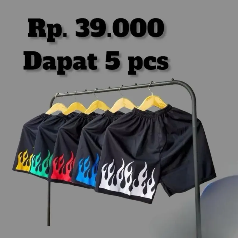 39.000(5pcs) Celana Pendek Kolor Harian Santai Bisa Anak dan Remaja Bahan Melar Adem Fashion