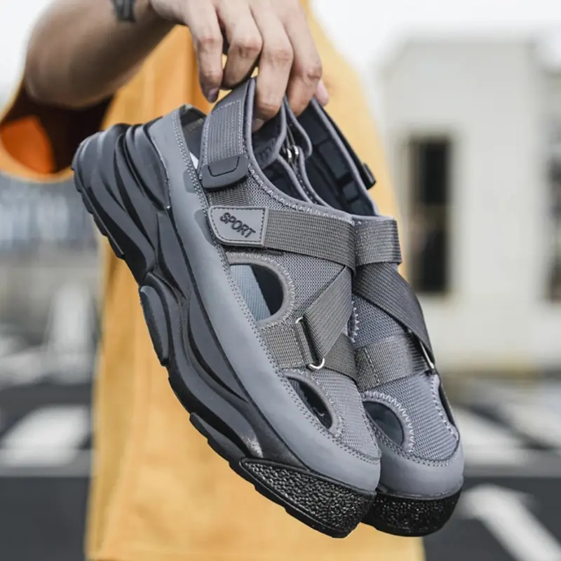 ANTI JEBOL Sepatu Sandal Pria Import 2024 B-2 Terbaru Slipper Summer Kekinian Sendal Kasual Karet 0