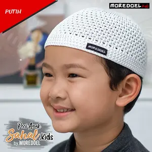 Moredoelkids Kopiah Peci Rajut Anak Laki Laki Peci Sahal Anak Elastis Buat Harian maupun souvenir Acara Syukuran