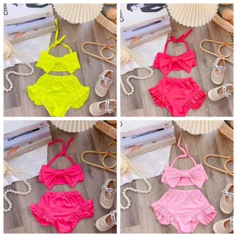 TPHCM Bikini đồ bơi 2 mảnh đồ bơi trẻ em áo tắm cho bé gái 7-30kg
