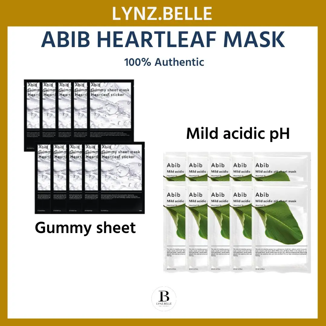 ABIB Heartleaf Gummy Mask / Mild Acidic pH Mask 10 pcs
