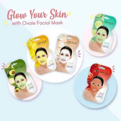 Ovale Face mask 15g / Facial Masker Wajah  Bengkoang / Timun/  Tomat /  Avocado / Cucumber / Yam Bean 0