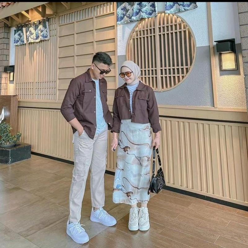 Set Couple Pasangan Dapat 2 PCS Semi Parka Korean Style 3