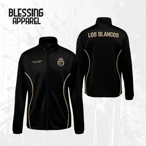 Blessing Apparel Jaket Bola Real Madrid Fantasy Full Printing Custom Nama Bahan Lotto Premium Los Blancos Pre Order Sport