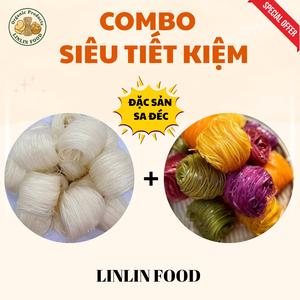 COMBO HỦ TIẾU SA ĐÉC - [ 1KG TRUYỀN THỐNG + 1KG RAU CỦ]  -  SNACK ĂN VẶT NGON