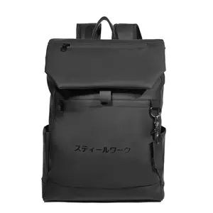 Alba Project - Backpack RAMOS - Tas Ransel Laptop Pria Wanita Anti Air Sekolah - Kerja - Tas Laptop Waterproof - Tas Kulit Sintetis