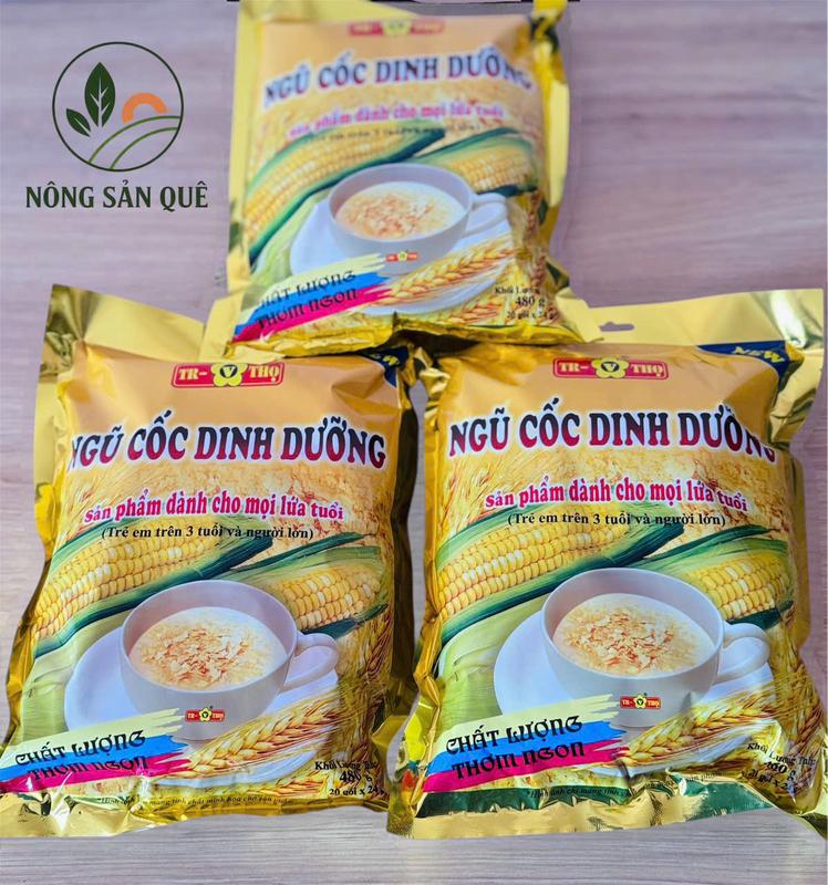 COMBO 3 Bich Bột Ngũ Cốc Dinh Dưỡng Trường Thọ 3 Bịch x 480g Dễ Pha Dễ Uống