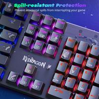 Gambar Redragon SINDRI K671 Wired mechanical keyboard 104keys RGB backlight Double-Shot PBT Keycaps dari redragonindonesia Kota Bekasi 4 Tokopedia
