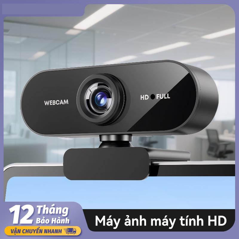 Webcam gắn ngoài máy tính 1080P hình ảnh rõ nét có micro dùng cho học tập làm…