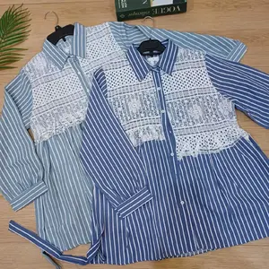 kemeja Wanita Salur Mix renda