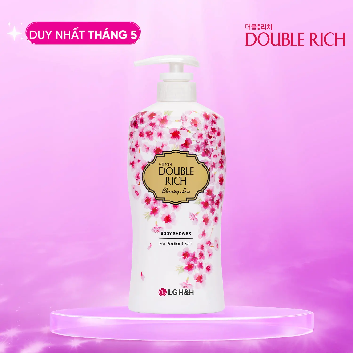 [Double rich Official] Sữa tắm DOUBLE:RICH HƯƠNG HOA 800g