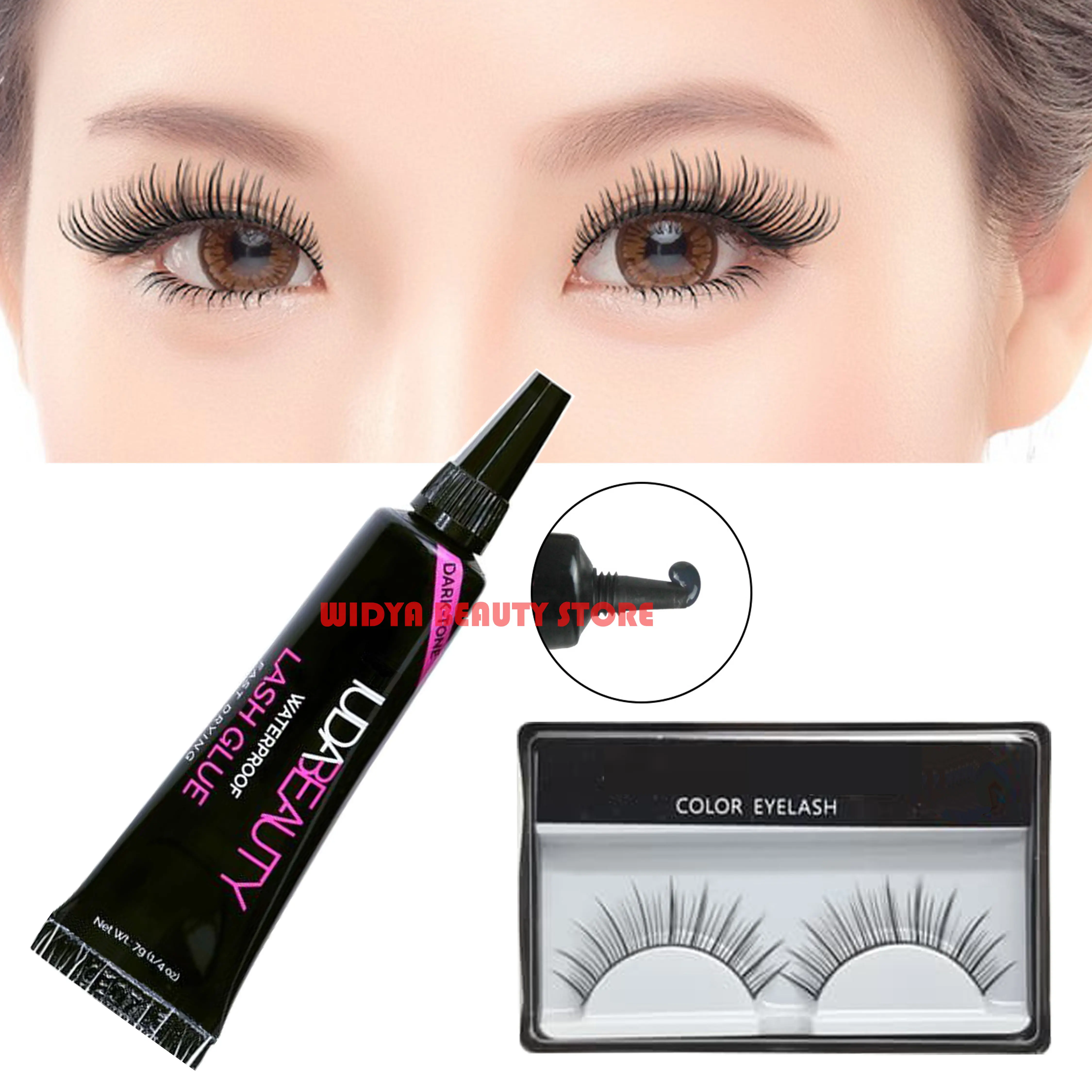 PROMO PAKET Bulu Mata Palsu + Lem Bulu Mata / Paket Kecantikan Mata