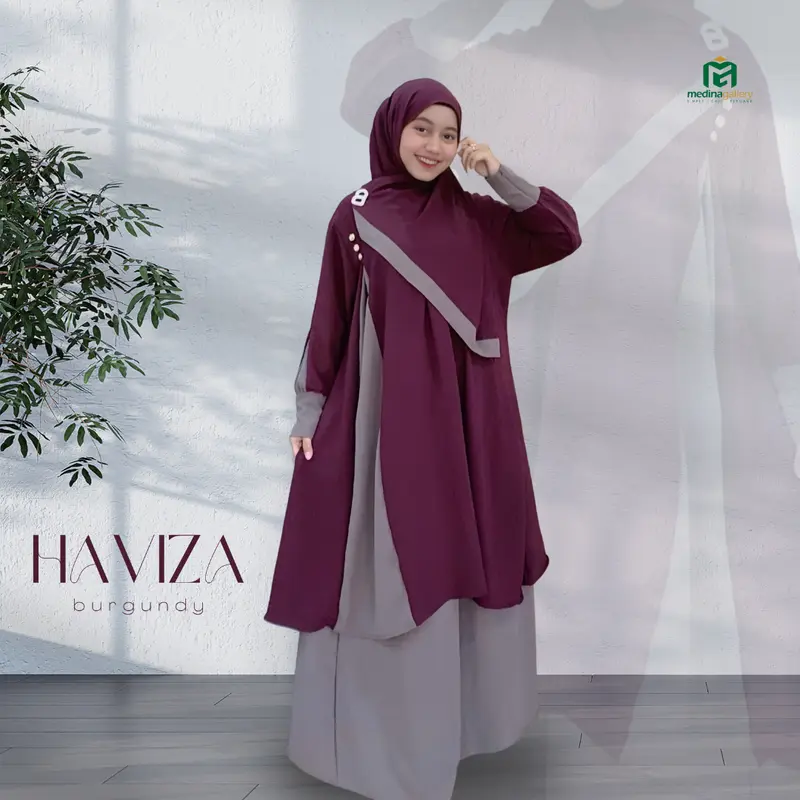 HAVIZA Set Rok Tunik Sar'i Set hijab Busui Wudhu friendly Terbaru 2