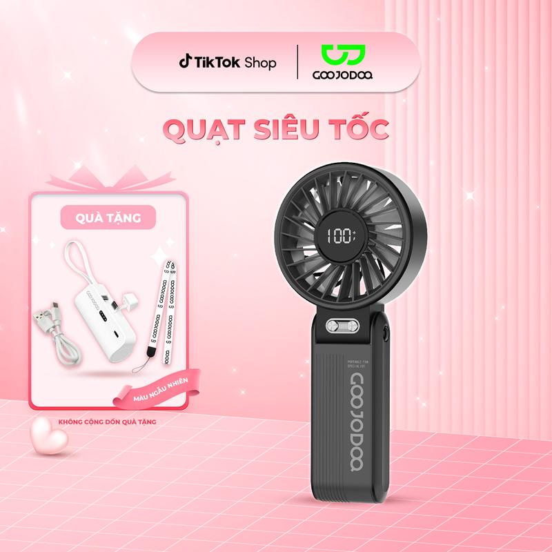 【GOOJODOQ*KOC/KOL 】COMBO QUẠT GẬP CẦM TAY 2 PHÂN LOẠI +SẠC MINI MÀU NGẪU NHIÊN.…
