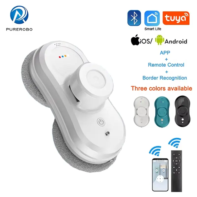 Window Cleaner Robot W-R1 With APP & remote control Smart automation Window Cleaner Electric Vacuum Cleaner Robot cleaning home appliances  With Fall Arrest System，5600pa suction power，mesin basuh coway Mesin