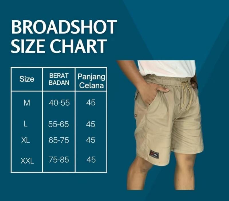 Product Introduction of Paket 2 PCS CELANA BROADSHORT PRIA PREMIUM KATUN TWILL MELAR SURFING SANTAI Pendek Distro Chino Casual Stretch Karet 0