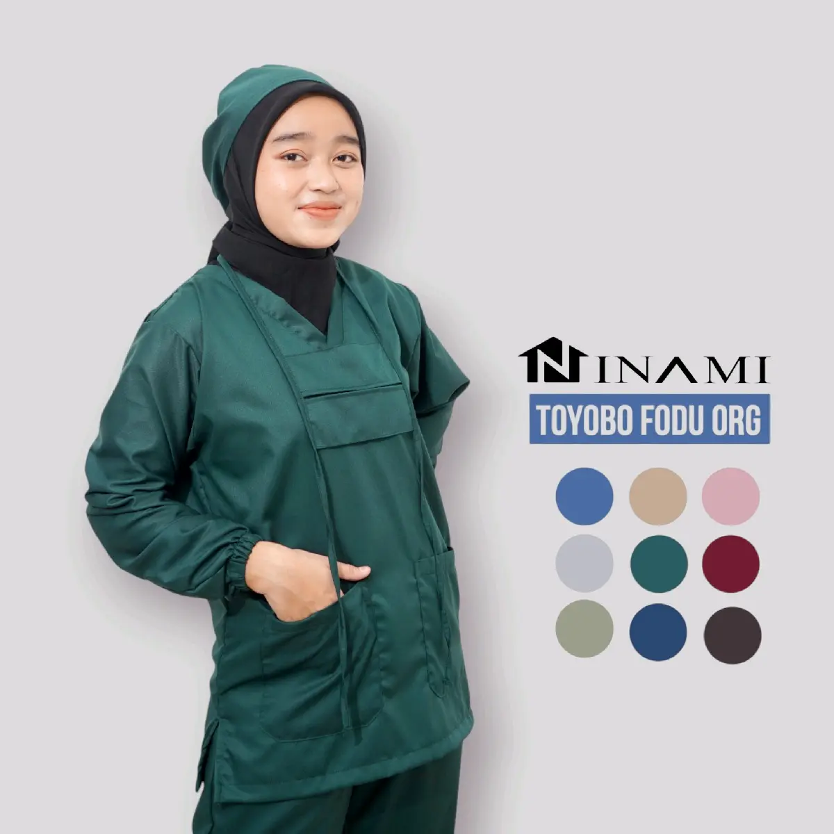Baju Ok Lengan Karet Toyobo Scrub Baju Medis Baju Perawat Baju Klinik Dan Dokter Jaga