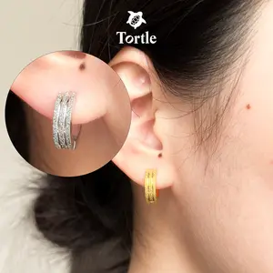 TORTLE - Anting Titanium Wanita LILY | Perhiasan Anting Mewah Fashion Premium Simple Earrings Aesthetic