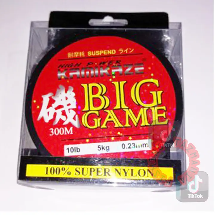 Senar Pancing Murah 300m Monofillament 8Lb - 40Lb Warna Clear Kamikaze Big Game Laut Ikan