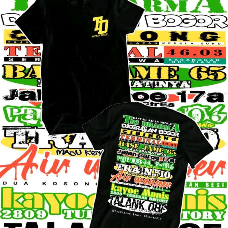 KAOS TRIDHARMA ALLBASE bahan cattun combed 24s sablon plastisol Pria 4