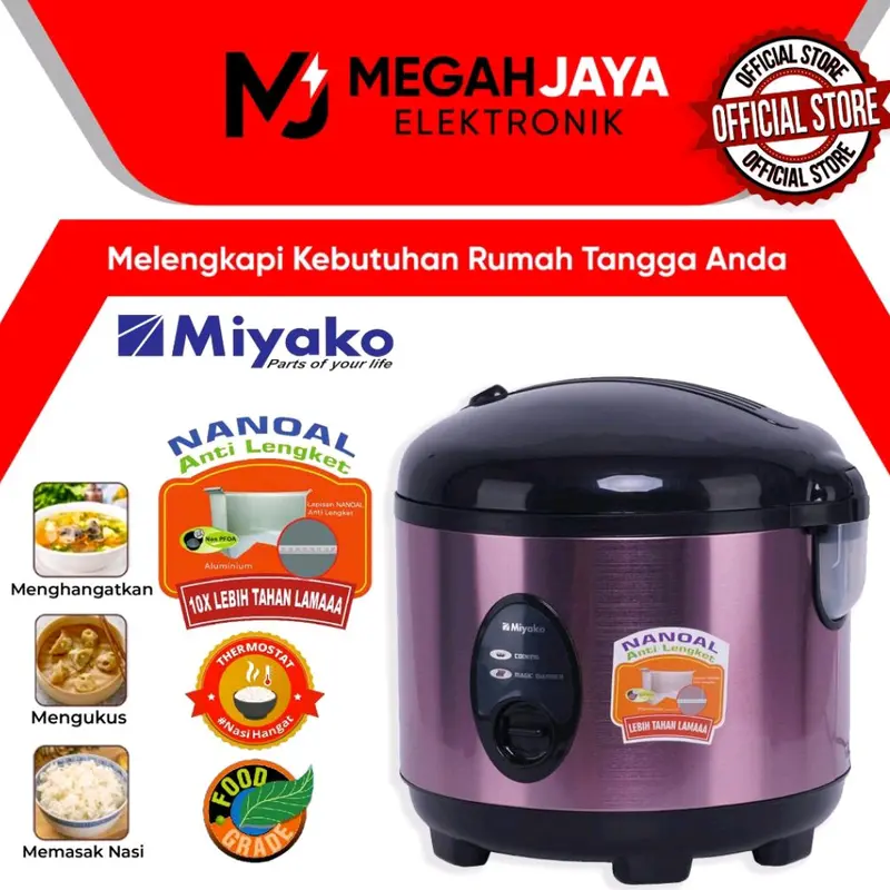 [COD BISA] [ LIVE EKSLUKSIF JORDI ONSU] MIYAKO RICE COOKER / MAGIC COM MCM 508 SBC / MCM-508 SBC (1,8 L) 0