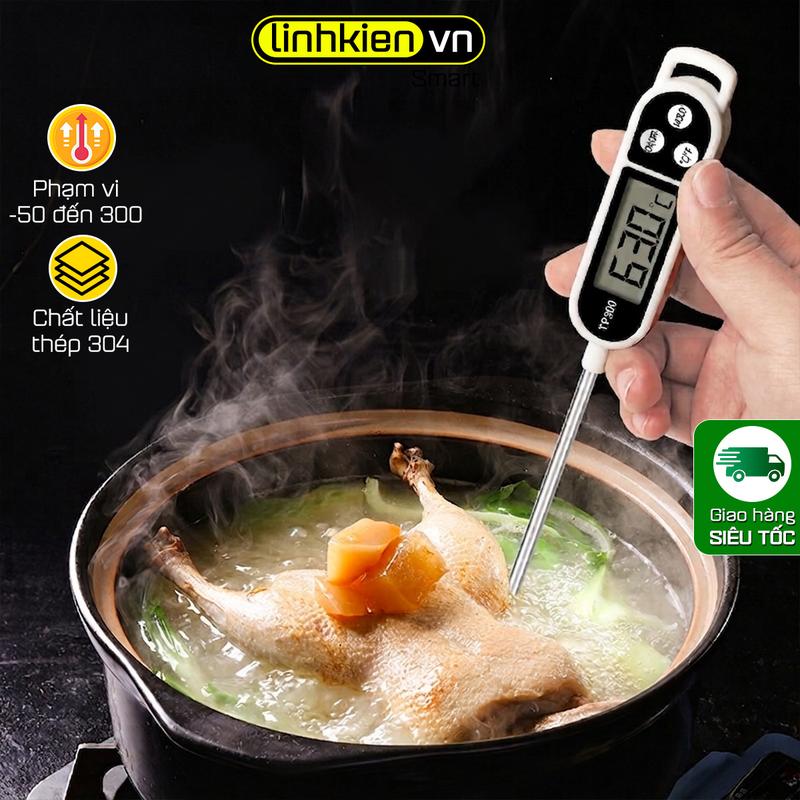 Nhiệt kế thực phẩm TP300, que đo nhiệt độ sữa, đo nhiệt độ dầu chiên, nhiệt độ…