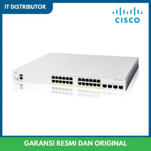 Switch Managed Cisco C1200 24 Port Full PoE GE 24x1G PoE+ Gigabit 1G SFP Layer 2 Catalyst C1200-24FP-4G