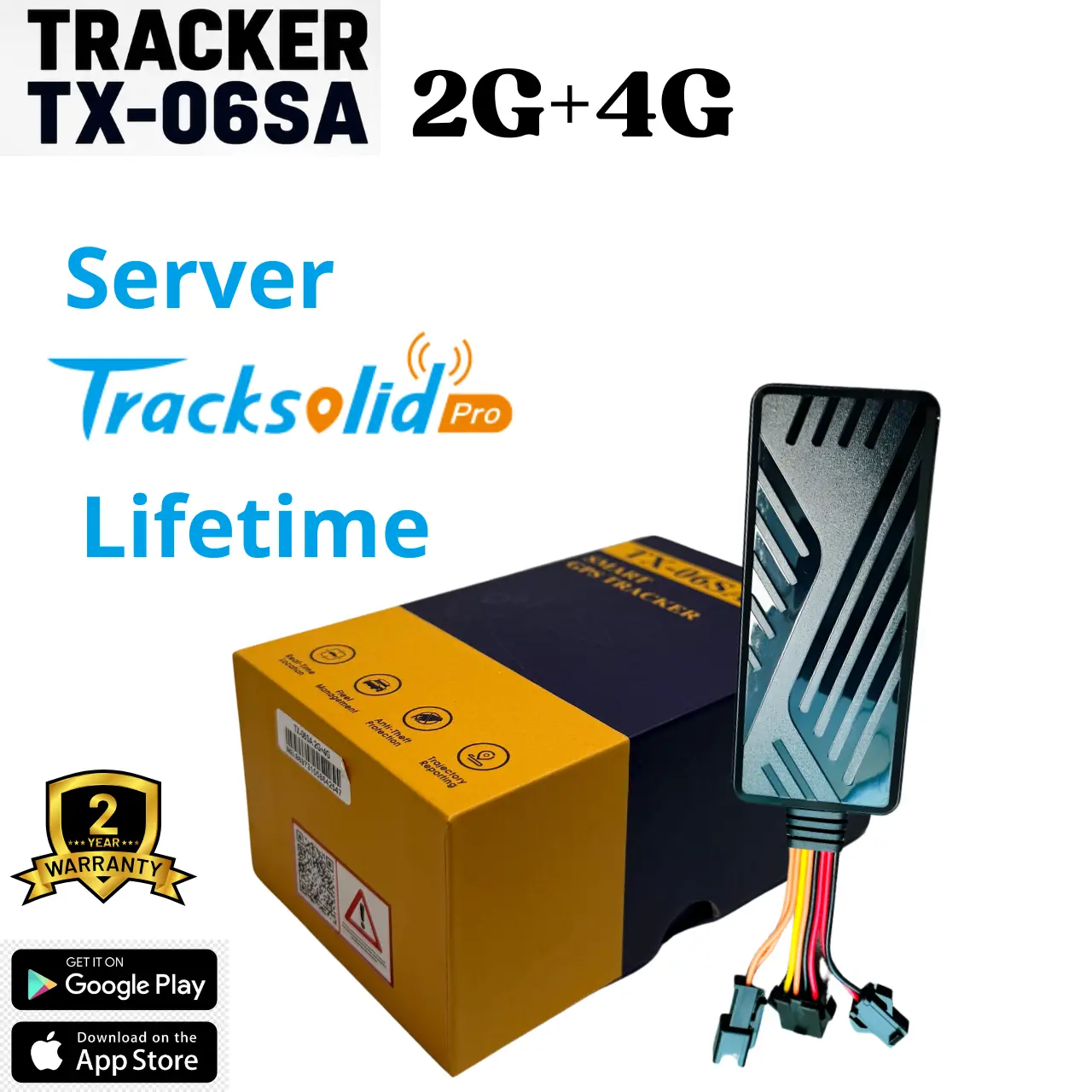 GPS Tracker Mobil TX-06SA 2G+4G Berikut tracksolidpro Garansi 2 tahun